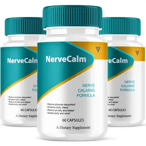 (3-Pack) Nerve Calm Advanced Vitamin Formula, Max-Strength NerveCalm Supplement (180 Capsules)