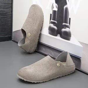 Soft Fabric Clogs Retro Minimalist Non-slip SoftSole Comfortable Slip-on Casual Backless LoafersStreetwear Versatile Everyday Shoes Unisex