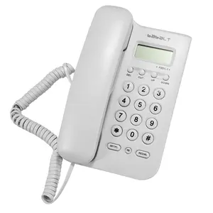 Wired Telephone with Caller ID Display, Home Office Hotel Small Phone, Compact Desk Phone, Ideal for Residential and Business Use