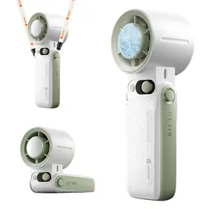 Portable fan, Portable Handheld Turbo Fan, Handheld High Speed Fan, 199 Adjustable Levels, Up to 30 hours of use, One-Click Semiconductor Cooling, Foldable Design, Ideal for Summer Travel & Outdoor Activities