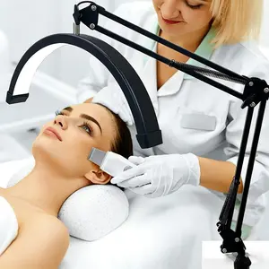 3000 Lumens Adjustable LED Half-Moon Clip-On Work Light, Bright Tunable Lighting for Office, Crafts, Nail Art, Beauty Salon