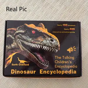 Interactive Talking Dinosaur Book for Kids - 400+ Touch Points, Real Sounds, Educational Language Toy Gift for Boys Ages 3-8