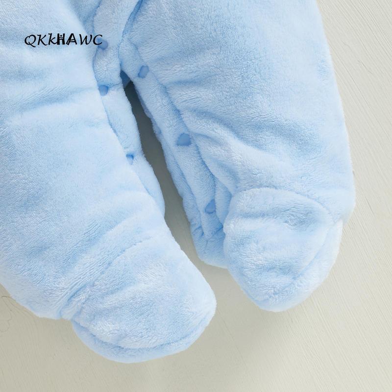 Baby Hooded Footie Romper Snap Up Fleece Snowsuit Winter Outwear Cute Pattern Jumpsuit Cozy Baby Hooded Footie Romper Snap Up Fleece Snowsuit Winter Outwear Cute Pattern Jumpsuit Cozy