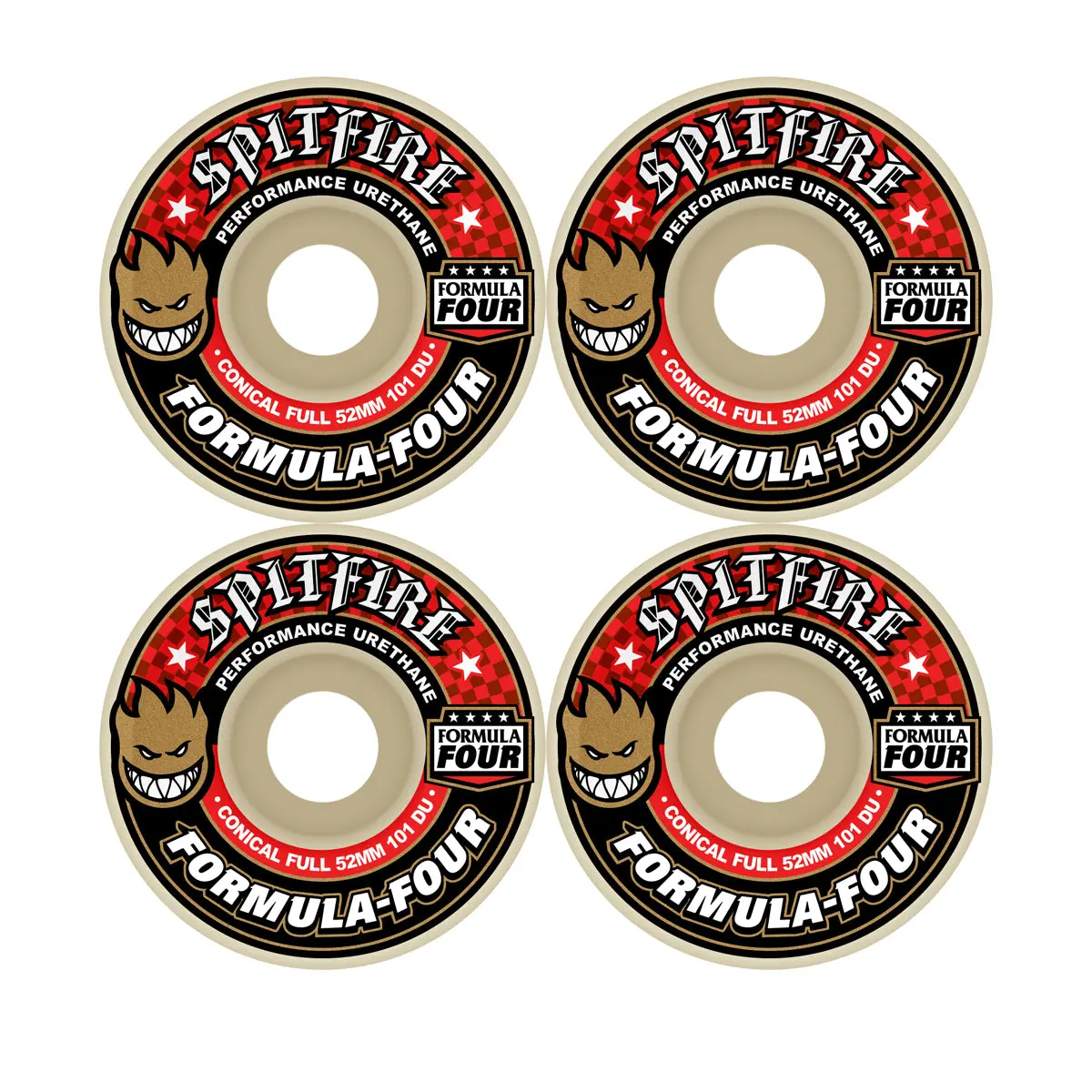 Spitfire Wheels 52mm F4 Conical Full 101A Formula Four