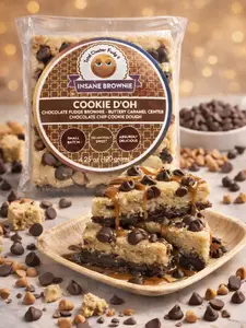 Cookie Dough Brownie Foods Cake 3 lbs in Convenient Box Perfect for Sharing