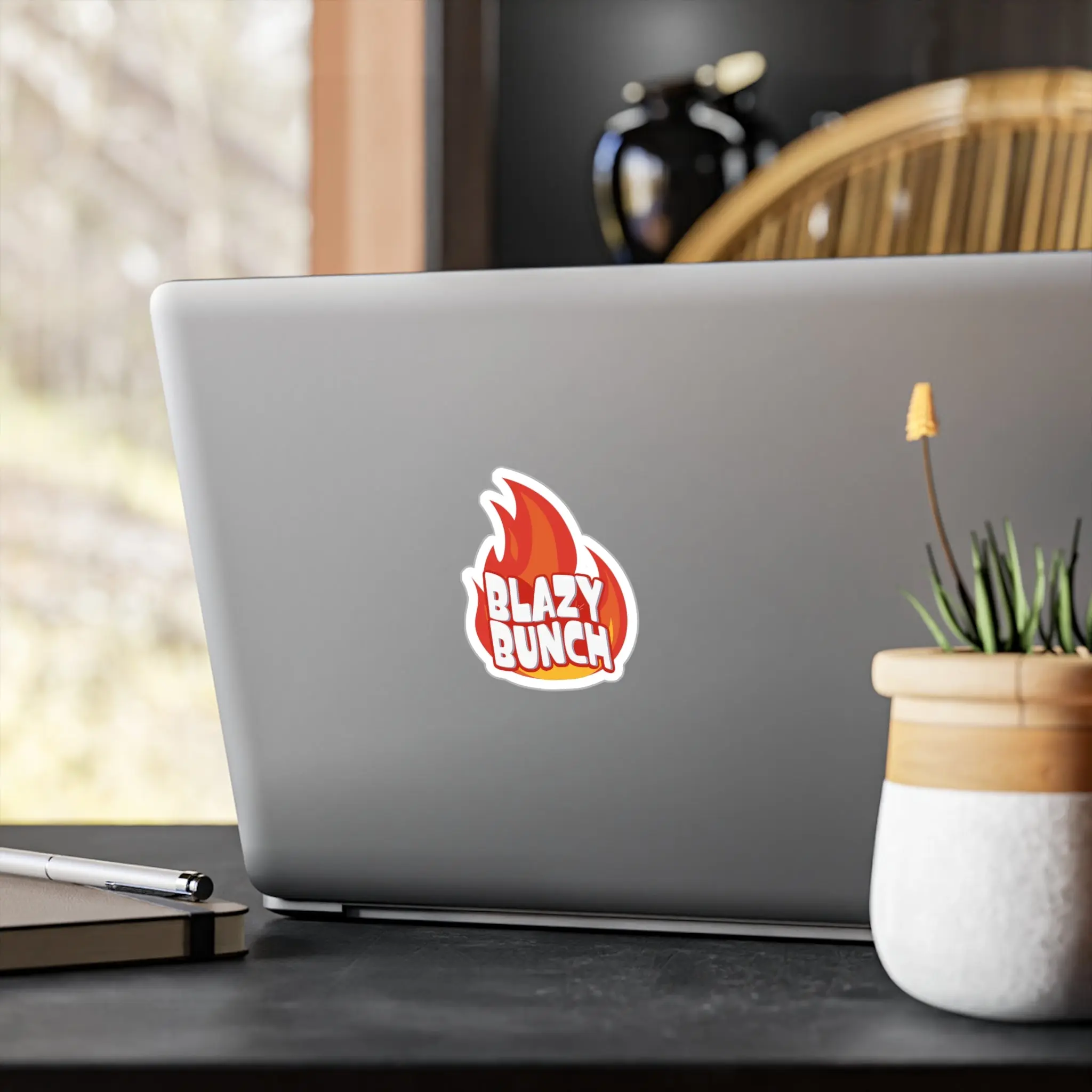 Blazy Suzan "Blazy Bunch" Red & White Vinyl Sticker