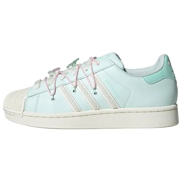 Women's Adidas Originals Superstar 2 Low-Top Athletic Shoe - Green Casual Trainer, Comfortable Thin Sole, Durable Footwear