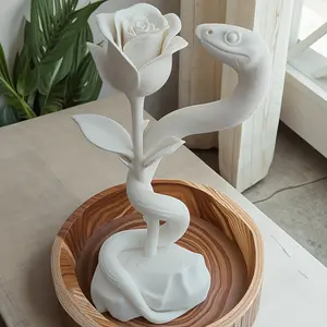 Home Decor Artificial Rose Flowers, Snake-Wrapped Rose Bouquet, Birthday Gift for Friends and Family, Valentine's Day Present