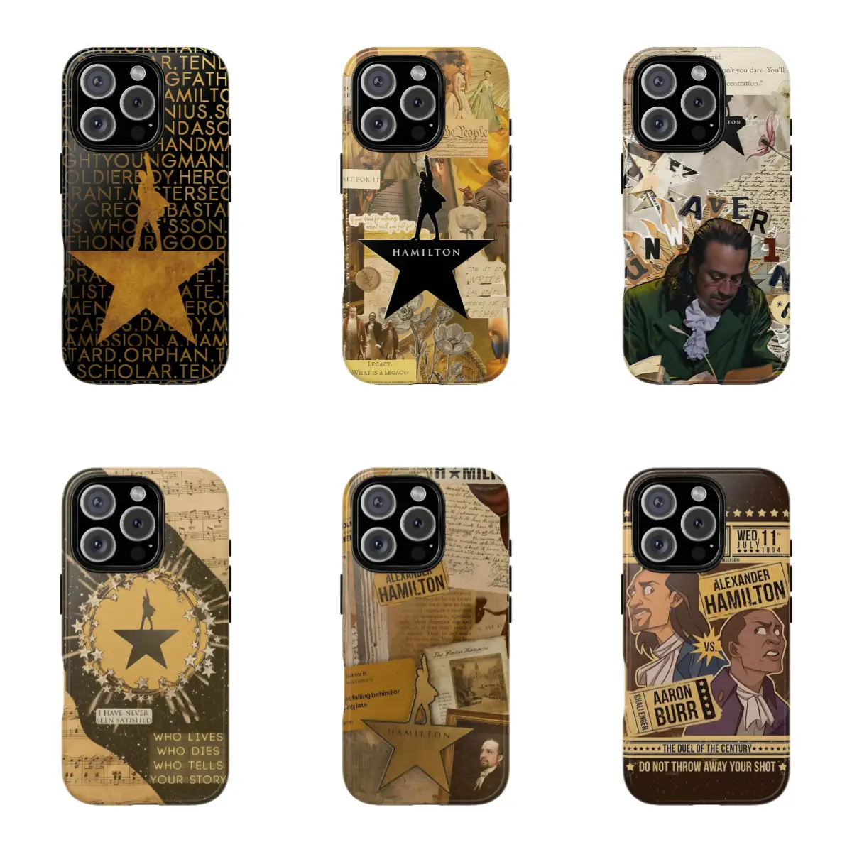 Hamilton V2 American Musical Broadway-Themed Protective iPhone Case - Durable Accessory for iPhone 12/13/14/15/16/17 Pro Max, Pro Plus - Ideal Holiday Gift for Friends, Accessories