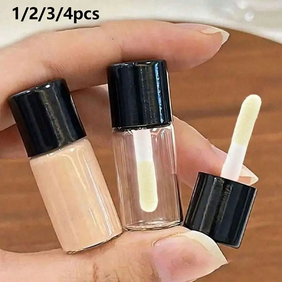Mini Travel Dispenser Bottles, Ideal for Serum & Concealer, Empty Design, Portable Size Container, Cosmetic Storage, No Fragrance, Perfect for Makeup Samples, Cosmetics Accessories