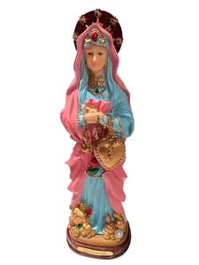 Erzulie Freda Statue 12" Ezili Freda Dahomey Metres Ezili Our Lady of sorrows Lwa loa Haitian Vodou image altar Mater Dolorosa drapo  Vodou