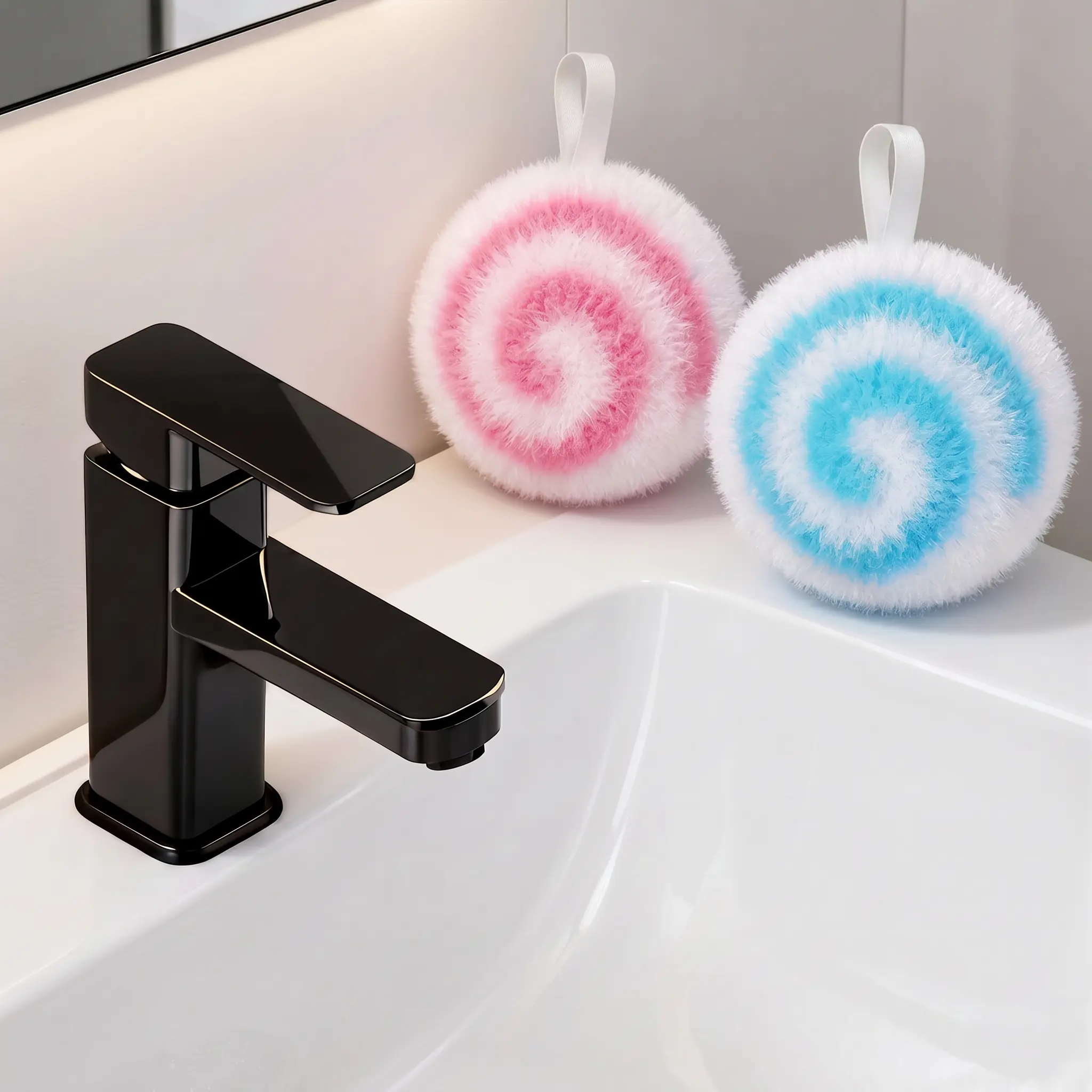 Multi-Functional Magic Cleaning Ball Brush Set - Lightweight Home Care Sponges & Scouring Pads, Smooth Scrubber Wipe Tool for Family Kitchen, Bathroom Mirrors, Holiday (Halloween, Christmas) Cleaning