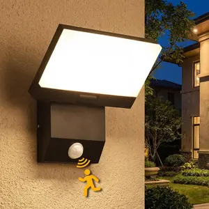 18W Motion Sensor Outdoor Lights  Outdoor Lighting 180? Folding IP65  Wall lights Motion lights for outside Porch Light Rustproof Exterior Lighting Fixtures for Garage Yard
