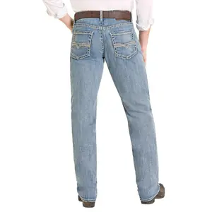 ROCK AND ROLL MEN LIGHT WASH JEAN RAISED DENIM DB STACKABLE BMTBD08005