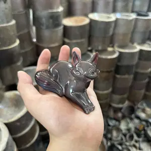 Exquisite Ceramic Fox Figurine: Sleek Design & Artisanal Craft – A Charming Symbol of Cunning & Grace  #CeramicArt #HandmadeFigurine #UniqueDecor-453