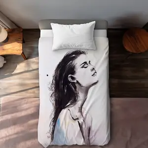 Begin Home Decor C1DCTXLW7Q2KTY Bare Skin Figurative Livingroom Twin Size Extra Long Duvet Cover - Home Decor