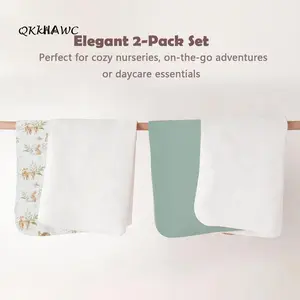 Reusable Waterproof Changing Mat, Multi-Use Cotton Pad for Baby Nappy Change & Postpartum Care (60x75cm)