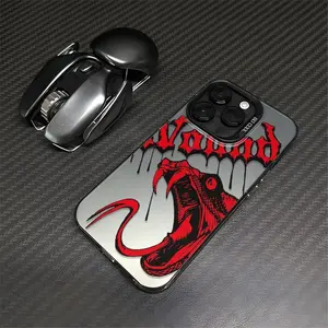 dark and sinister python for use with iPhone 17 air 16 Pro max 15 plus 14 Pro 13/12/11/X/XR/XSMAXdark hor hard holographic phone case compatible with Samsung Galaxy S25 ultra S24 plus S23 FE S22/S21 dark personality latest viral unique Gothic