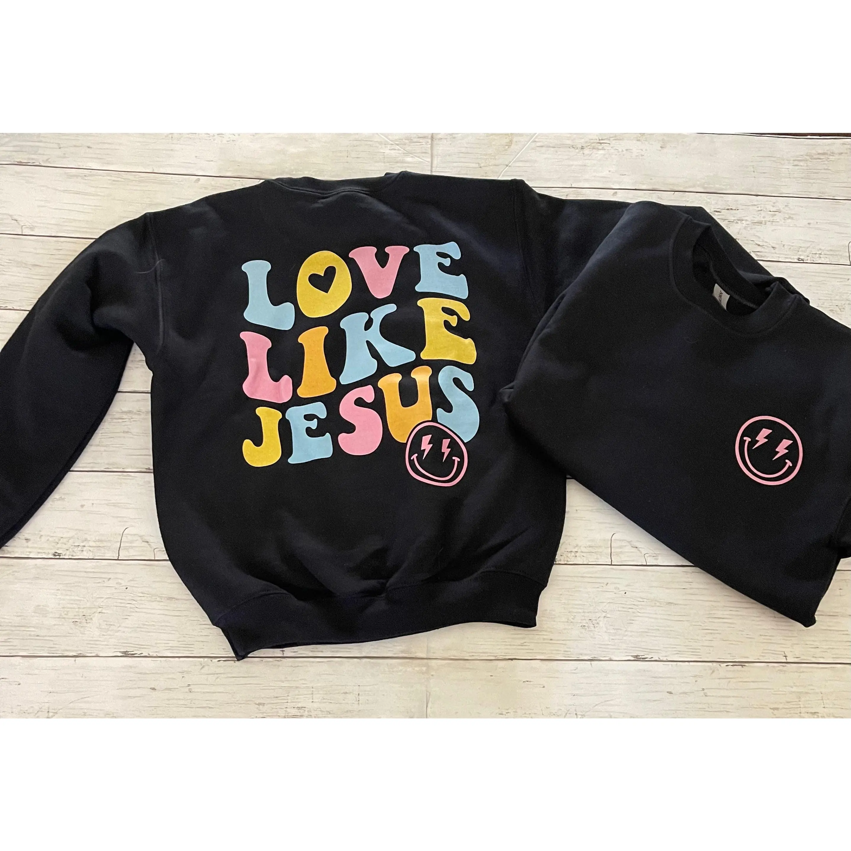 Women's Christian Graphic Sweatshirt - Unisex Long-Sleeve Jesus is King Crewneck Tee, Soft Cotton-Polyester-Spandex Yarn Ribbed Casual Pullover Top, Everyday, Fit
