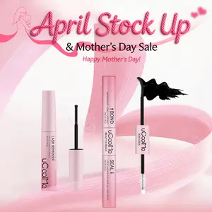 [Upgrade New] uCoolMe Lashes 2In1 Bond & Seal Waterproof Glue For Lashes Cluster Strong Hold For Beginner Friend Makeup Glue & Remover Spring Glow-Up