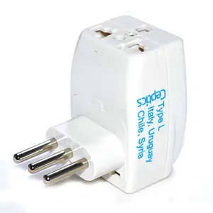 Italy Travel Adapter - Type L - 3 in 1 (GP3-12A)