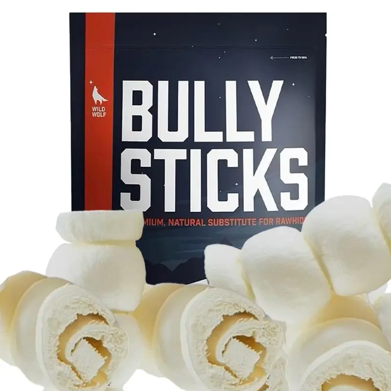 5-6” Beef Collagen Cheek Rolls (5 Pack) 100% Natural and Extra-Thick - Single-in...