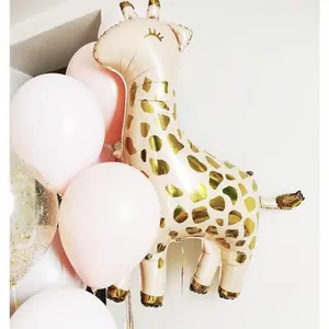 Adorable Pink Giraffe Balloon Set for Baby Showers and Birthday Parties