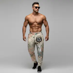 Men’s Pixelated Military Camo Tactical Joggers