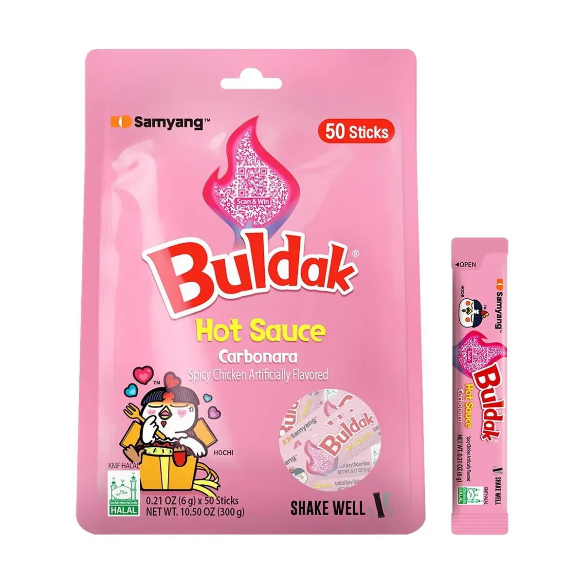 SAMYANG Buldak Hot Chicken Sauce Creamy Bacon Cheese Flavor 300g - Korean Spicy Sauce SAMYANG Buldak Hot Chicken Sauce Creamy Bacon Cheese Flavor 300g - Korean Spicy Sauce