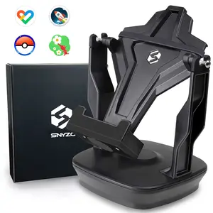 SNYZO Phone Swing, Phone Rocker Compatible for Pokemon Go Walker Cellphone Pedometer Accessories (Mute Version)(USB Cable)(Battery Compatible)(Google Fit) Quick Step Earning Device – Black