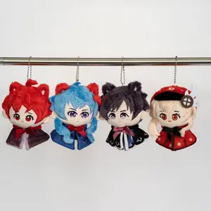 12cm Genshin Impact Alhaitham Venti Kazuha Xiao Nahida Zhong Li Diluc Plush Doll Key Chain Backpack Pendant Decor Birthday Gifts
