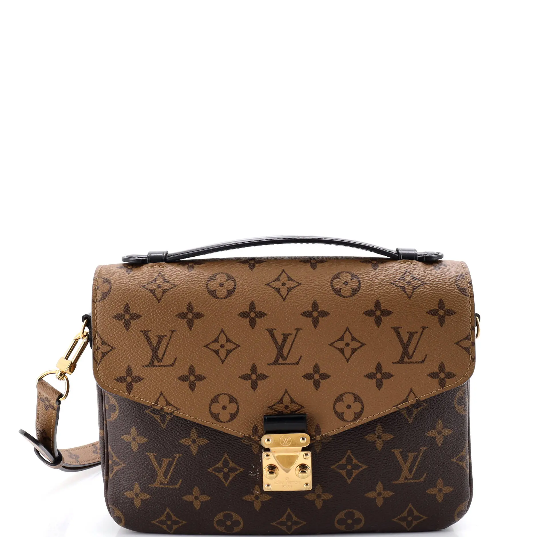 Pre-owned Louis Vuitton material Messenger Bags Pochette Metis Reverse Monogram Canvas by Rebag