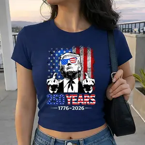 Retro 250 Years Baby Tee, Patriotic Vintage Tee, USA Independence 1776-2026 Shirt, 4th of July Outfit