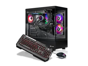 Thermaltake Gaming Desktop PC V27B-B55K-56T-LCS AMD Ryzen 7 5800X3D 32GB DDR4 1TB NVMe SSD GeForce RTX 5060 Ti Windows 11 Home