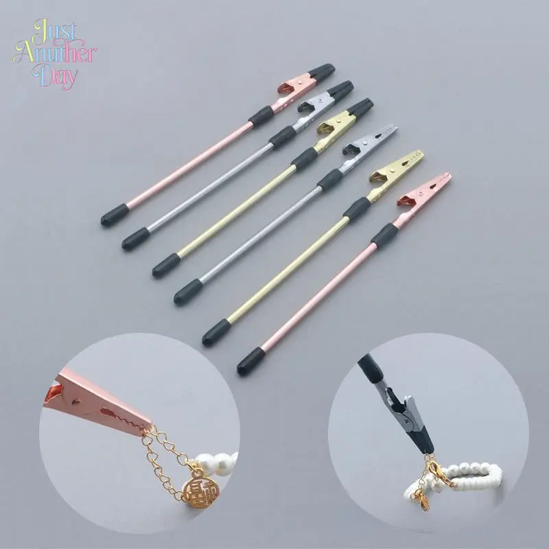 3-Pack Jewelry Helper Tool Set, Bracelet Fastening Aid with Long Handle, No-Hassle Clasp Assistant for Necklaces & Bracelets