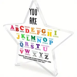 Teacher Appreciation Gifts for Women Men, Teacher Birthday Christmas Gifts, Teacher's Day Thank You Gifts, Graduation Back to School Gifts, Acrylic Photo Plaque, Acrylic Plaque Sign