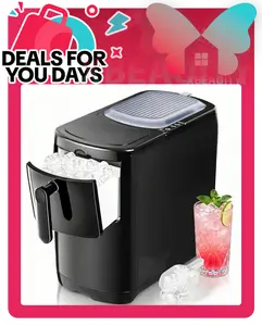 Portable Countertop Ice Maker with Self-Cleaning, 18Lbs/24H, One-Touch Operation, Ice Scoop for Home, Kitchen, Office,summerwins summerwins