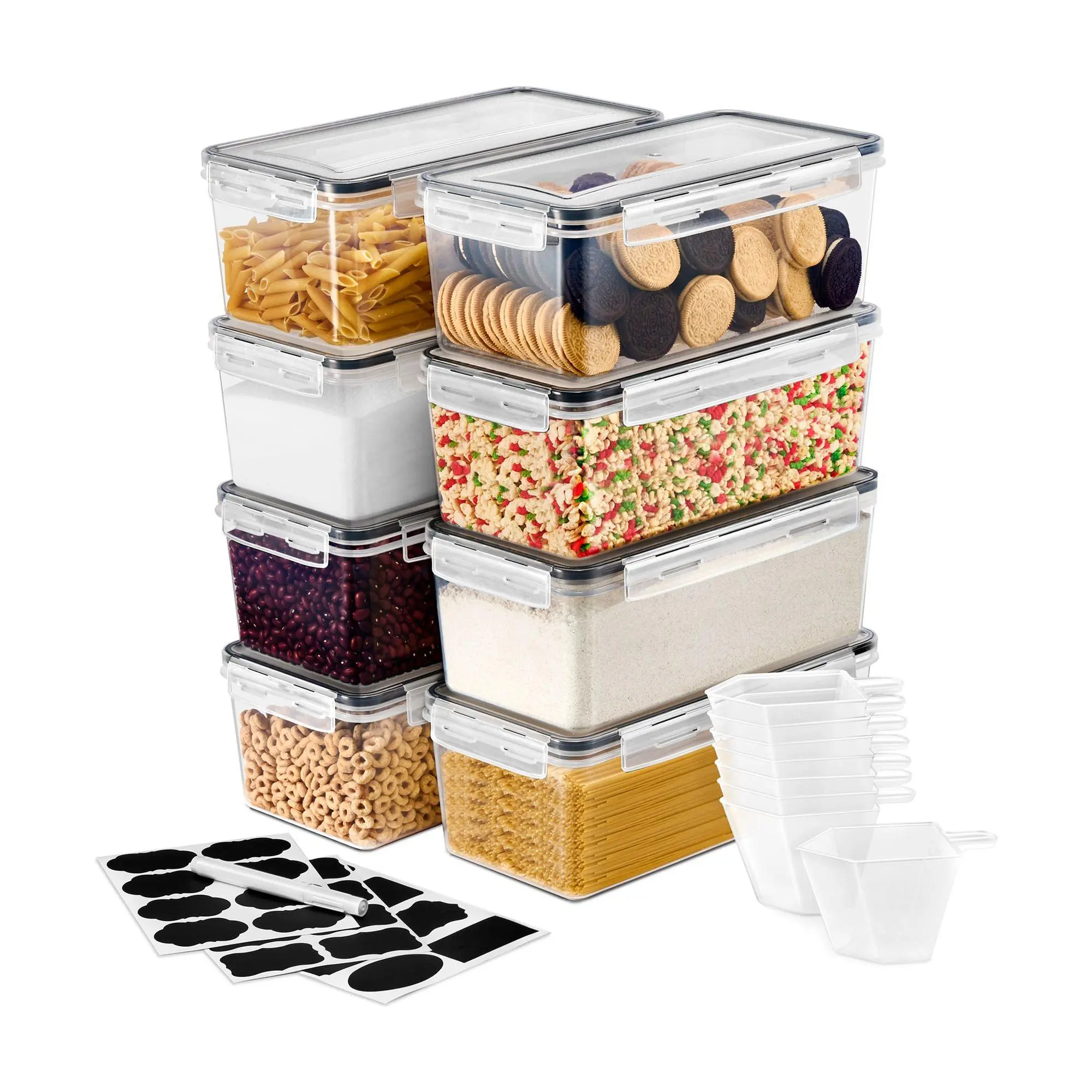 Sorbus Large Airtight Food Storage Containers with Lids 8-Pack Sorbus Large Airtight Food Storage Containers with Lids 8-Pack
