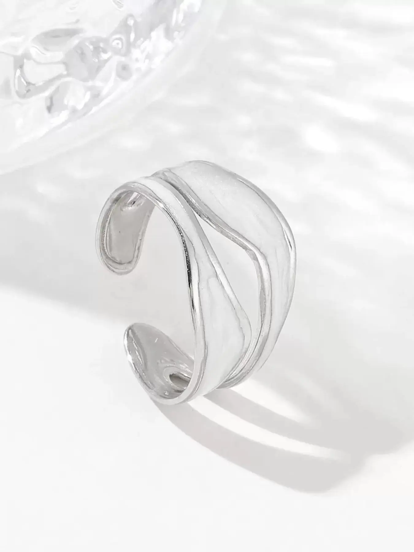 Simple Adjustable Open Metal Ring, Fashion Jewelry for Party, Daily Clothing Decor, Trendy All-match & Exquisite Jewelry for Birthday Gift, Open Adjustable Rings, Stainless Steel Rings