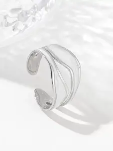 Simple Adjustable Open Metal Ring, Fashion Jewelry for Party, Daily Clothing Decor, Trendy All-match & Exquisite Jewelry for Birthday Gift