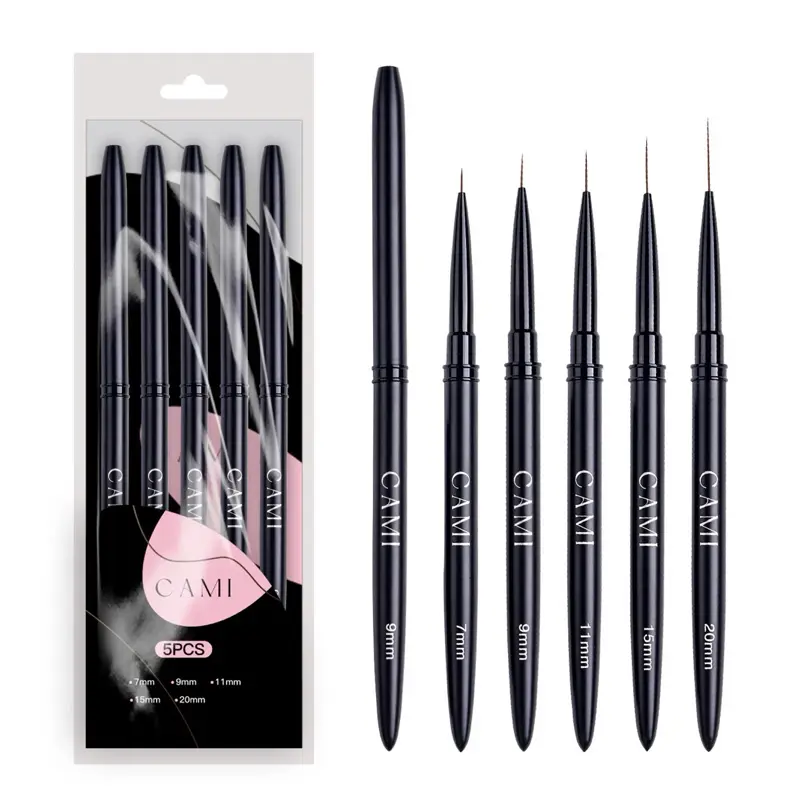 5Pcs Nail Art Liner Brushes