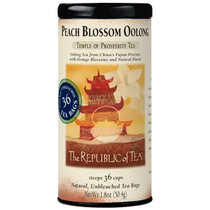 The Republic of Tea-Peach Blossom Oolong Tea, 36 Tea Bags, Caffeinated Tea | Milk Tea