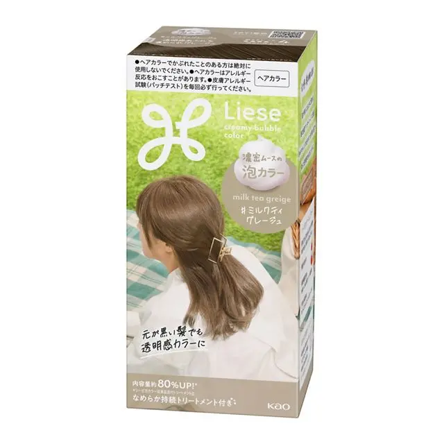 Kao Liese Prettia Bubble Hair Dye #Milk Tea Greige