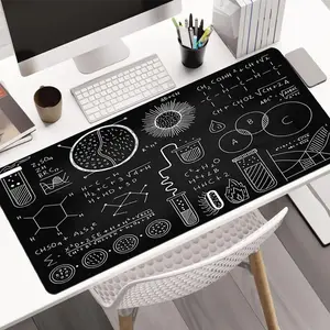 Mathematical Formula Blackboard Handwriting Pattern Mouse Pad, 1 Count Washable Rubber Mouse Pad, Office Desktop Decoration Mat