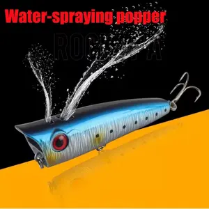 Water Spray Crawfish Lure for Bass Fishing, Surface Casting Bait, Glow Noise Design for Night Fishing Anglers