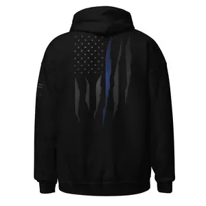 Carbon Onyx Thin Blue Line Flag Hoodie