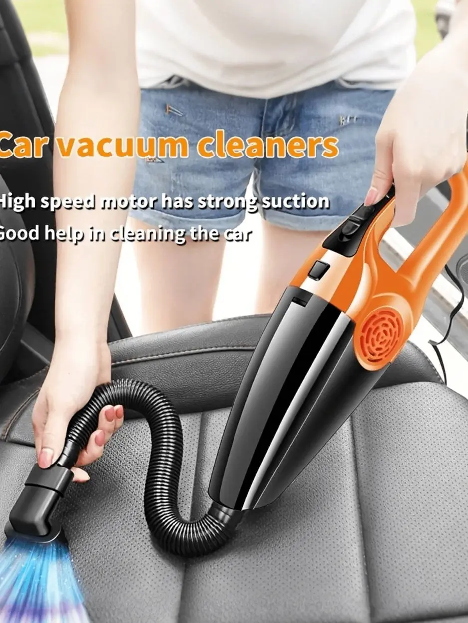 Portable Handheld Vacuum Cleaner, Dual Use For Home And Car, Strong Suction Mini Cleaning Duster, Comes With Multiple Accessories, Suitable For Automotive, Home And Office, Includes Crevice Nozzle