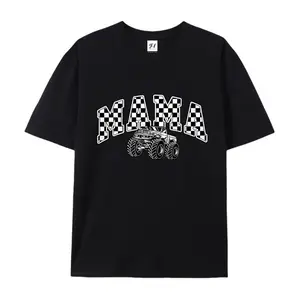 Monster Truck Mama Shirt, Oversized Checkered Mom T-Shirt, Trendy Truck Lover Tee, Monster Truck Birthday Gift for Her Crewneck Women Tshirt
