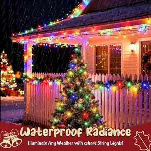 Halloween String Lights Battery Operated, Orange Purple and Green Fairy Lights with Timer Waterproof 32.81ft 100 LED Halloween Decorations for Outdoor Indoor Patio Party Garden Yard Decor Colorful Ornaments