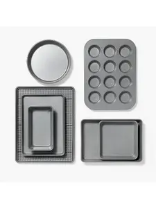8pc Nonstick Bakeware Set Gray - Figmint